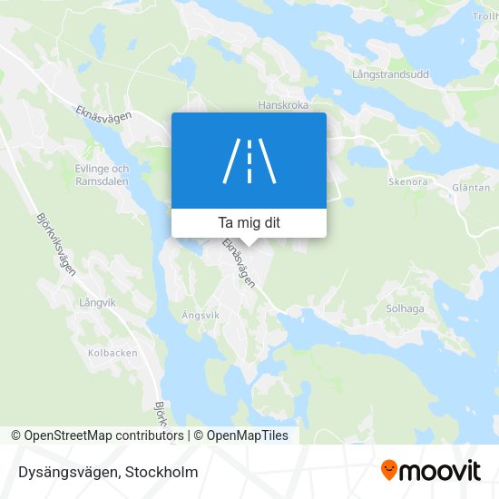 Dysängsvägen karta