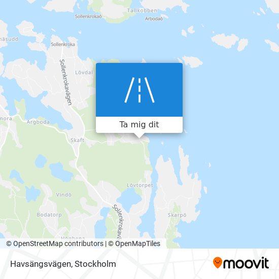 Havsängsvägen karta