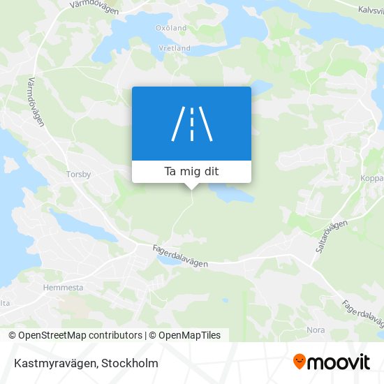 Kastmyravägen karta