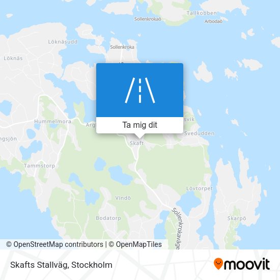 Skafts Stallväg karta