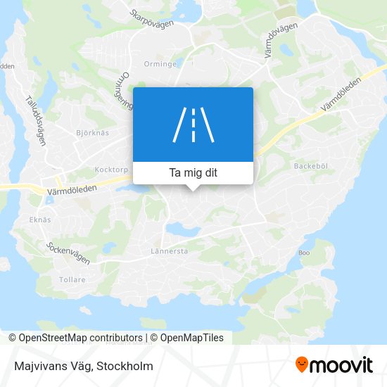 Majvivans Väg karta