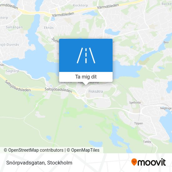 Snörpvadsgatan karta