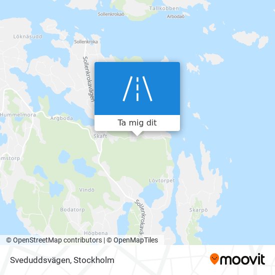 Sveduddsvägen karta