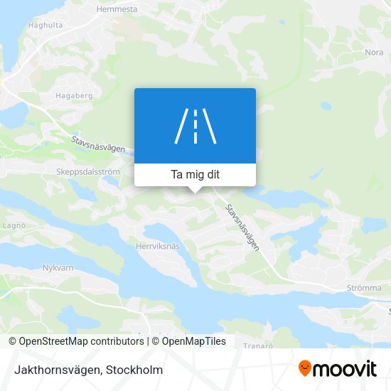Jakthornsvägen karta