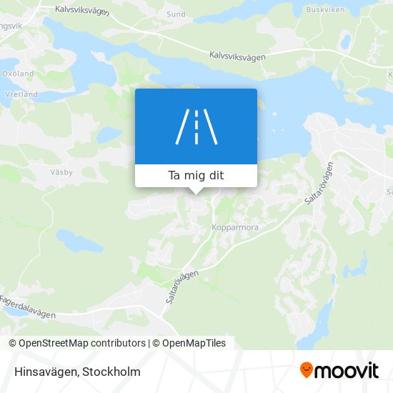 Hinsavägen karta