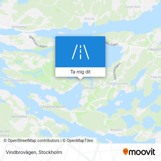 Vindbrovägen karta