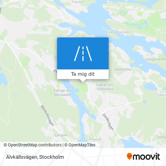 Älvkällsvägen karta