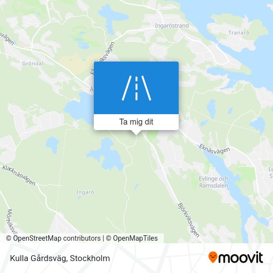 Kulla Gårdsväg karta