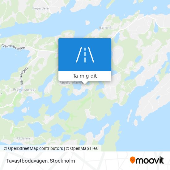 Tavastbodavägen karta