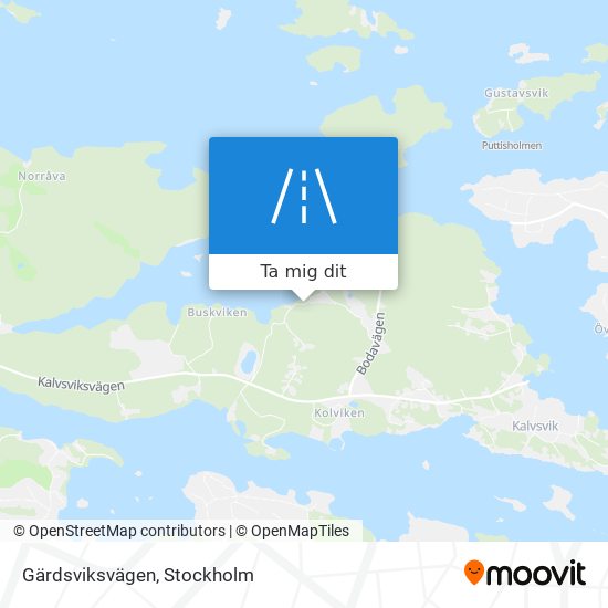 Gärdsviksvägen karta