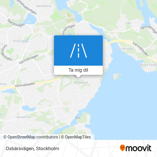 Oxbärsvägen karta