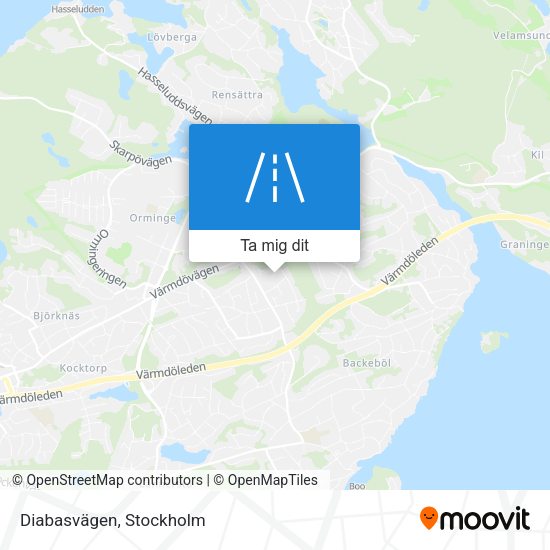 Diabasvägen karta