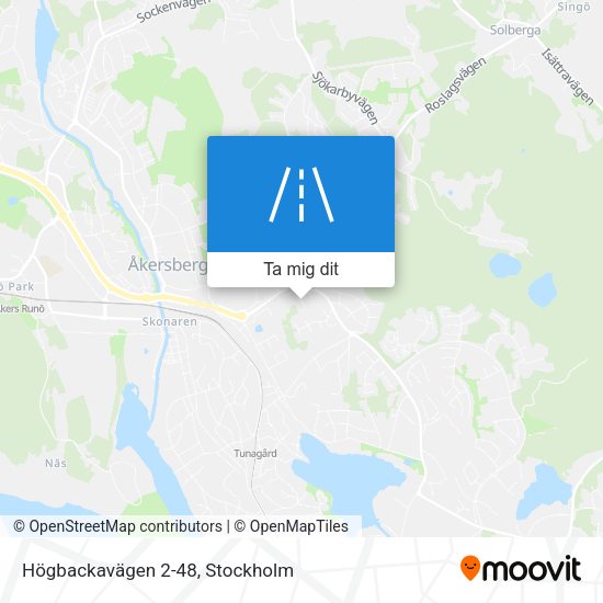 Högbackavägen 2-48 karta