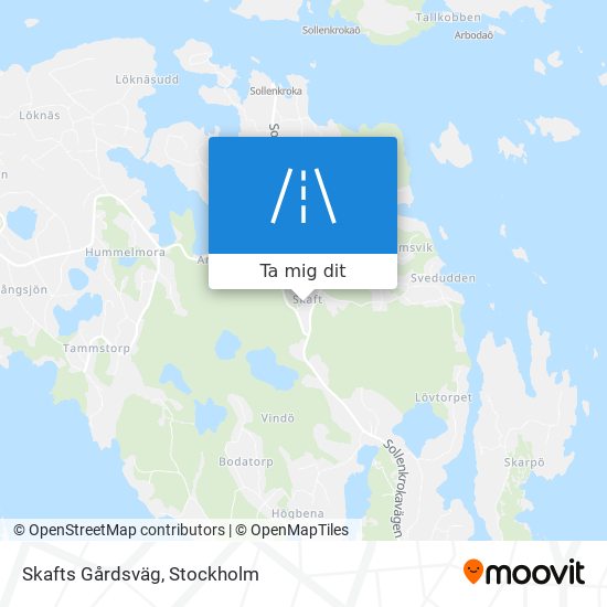 Skafts Gårdsväg karta