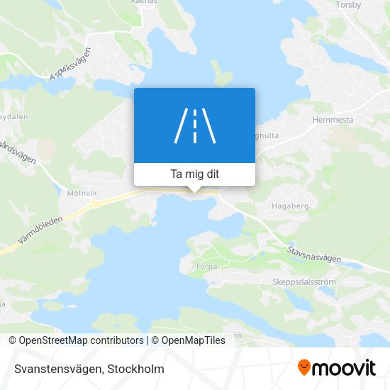 Svanstensvägen karta