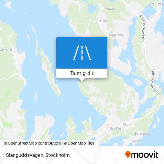 Slanguddsvägen karta