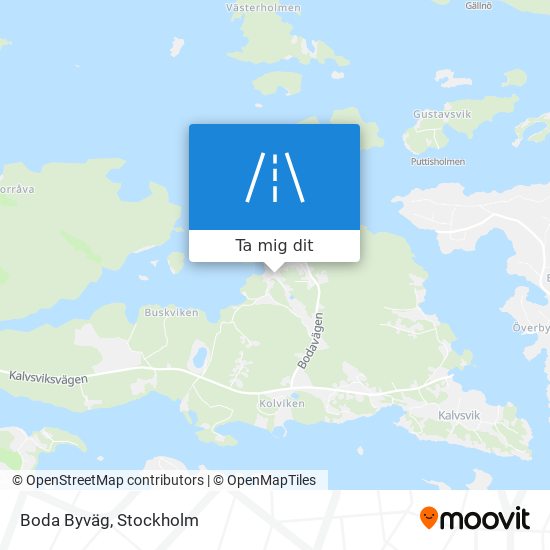 Boda Byväg karta