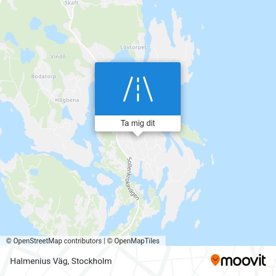 Halmenius Väg karta