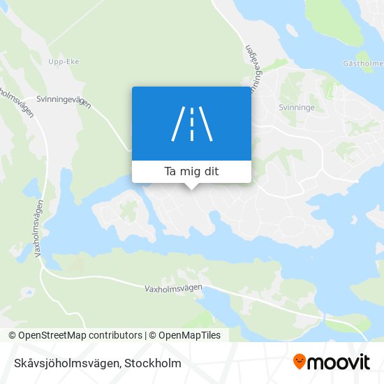 Skåvsjöholmsvägen karta