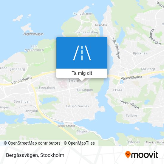 Bergåsavägen karta