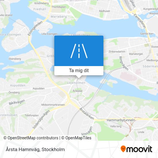 Årsta Hamnväg karta