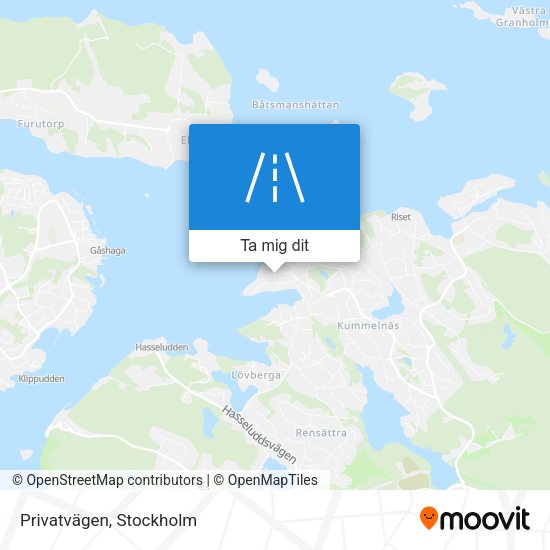 Privatvägen karta