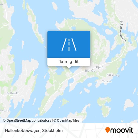 Hallonkobbsvägen karta