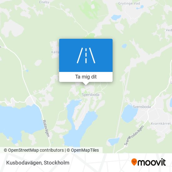 Kusbodavägen karta