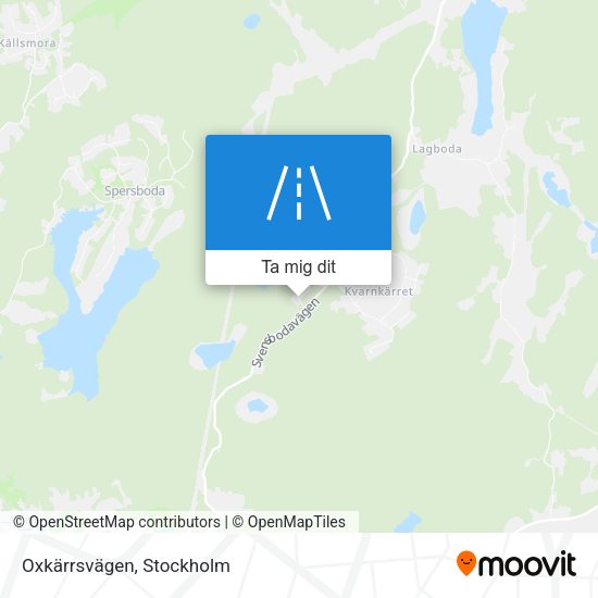 Oxkärrsvägen karta