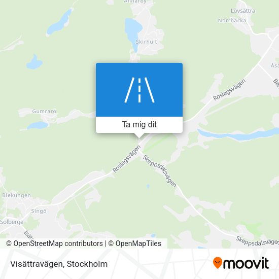 Visättravägen karta