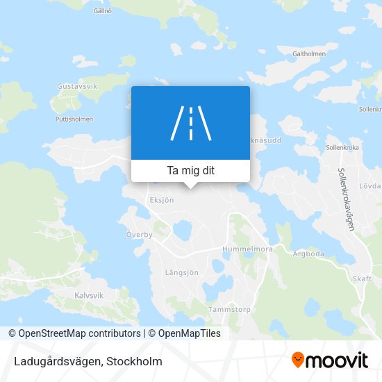 Ladugårdsvägen karta