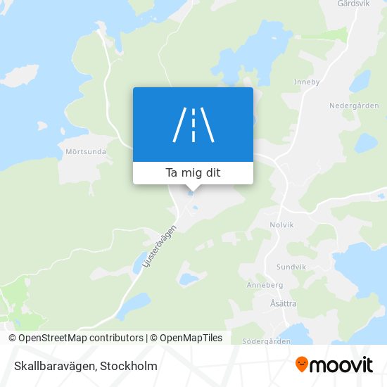 Skallbaravägen karta