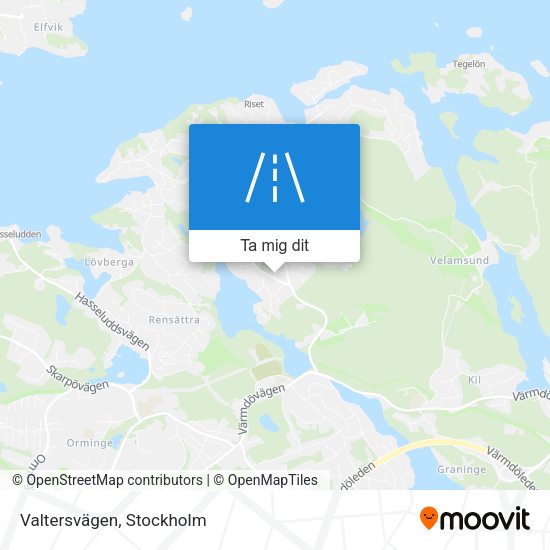 Valtersvägen karta