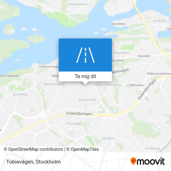 Tobievägen karta