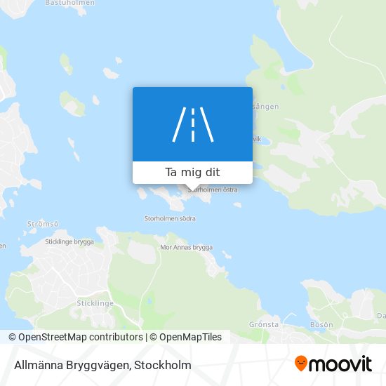 Allmänna Bryggvägen karta