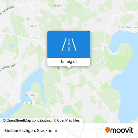 Gullbacksvägen karta