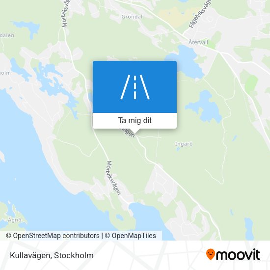 Kullavägen karta