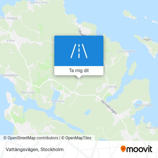 Vattängsvägen karta