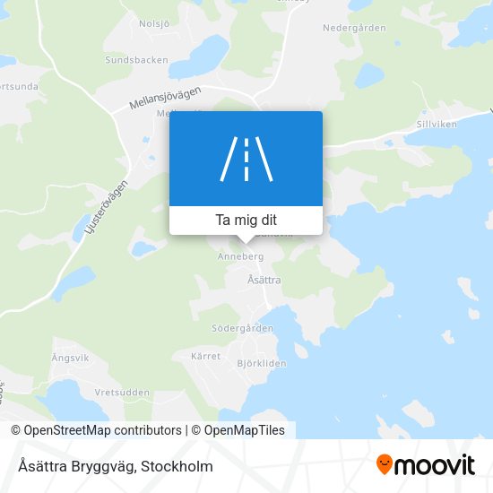 Åsättra Bryggväg karta