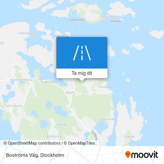 Boströms Väg karta