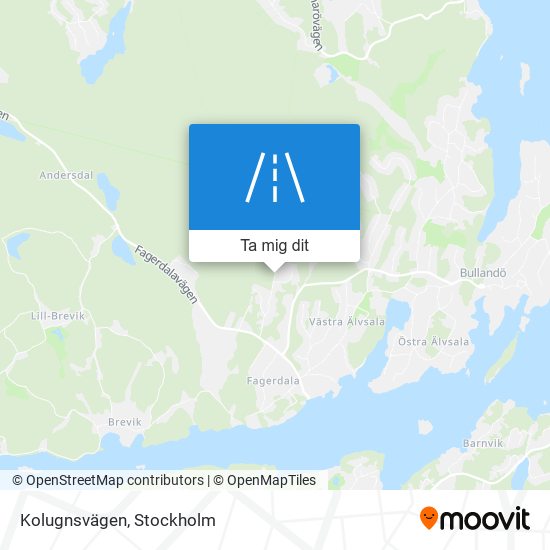 Kolugnsvägen karta