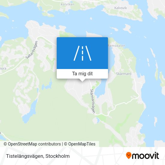 Tistelängsvägen karta