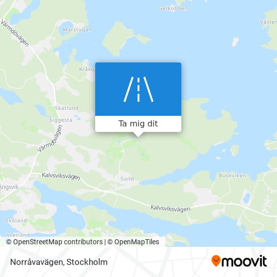 Norråvavägen karta
