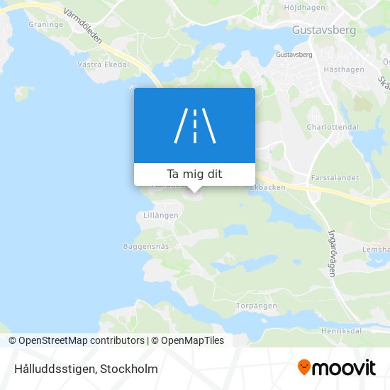 Hålluddsstigen karta