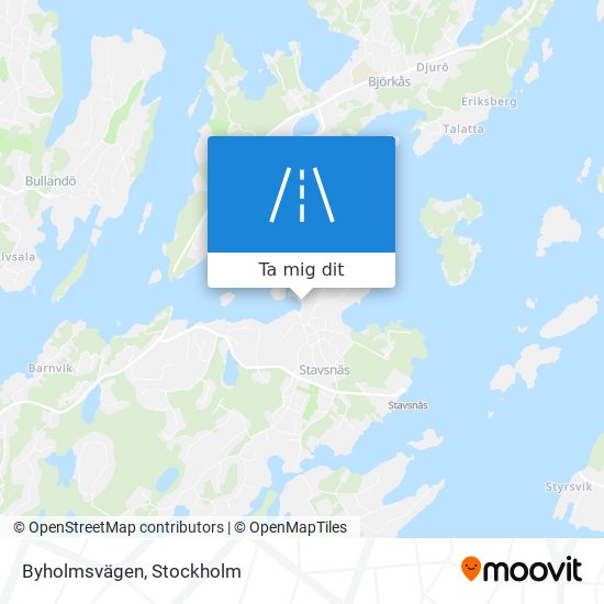 Byholmsvägen karta