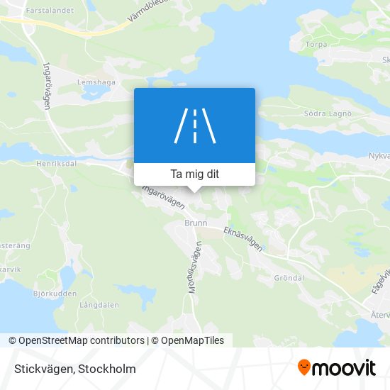 Stickvägen karta