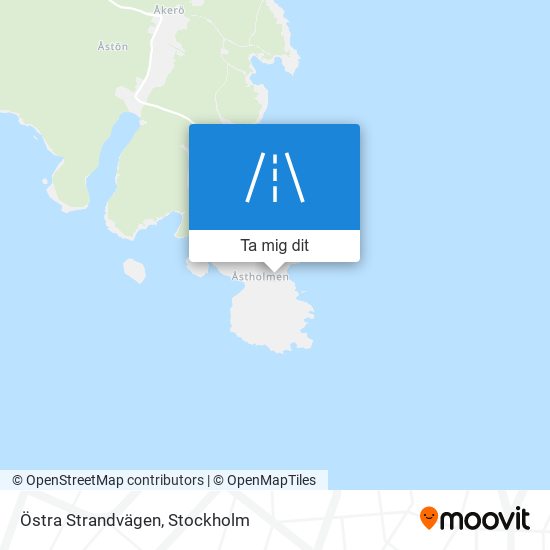 Östra Strandvägen karta