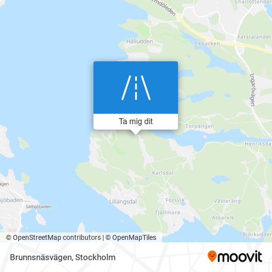 Brunnsnäsvägen karta