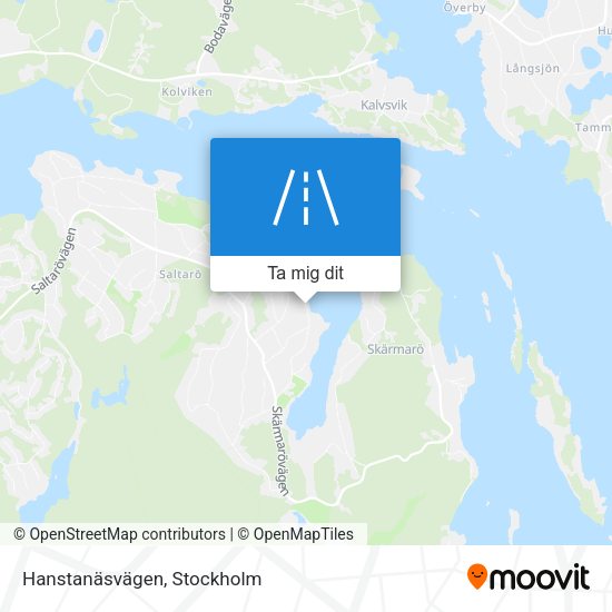 Hanstanäsvägen karta