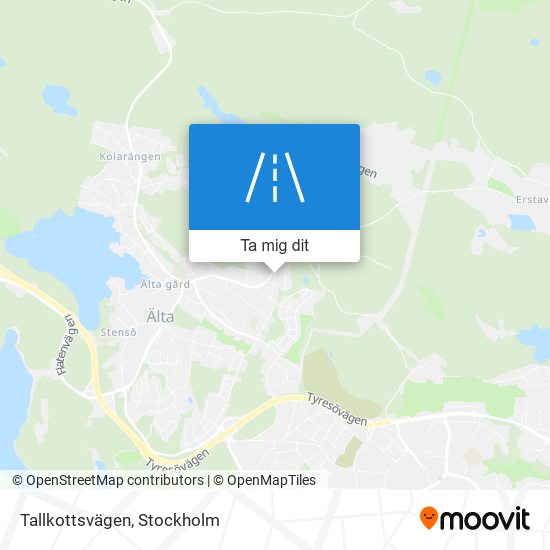 Tallkottsvägen karta